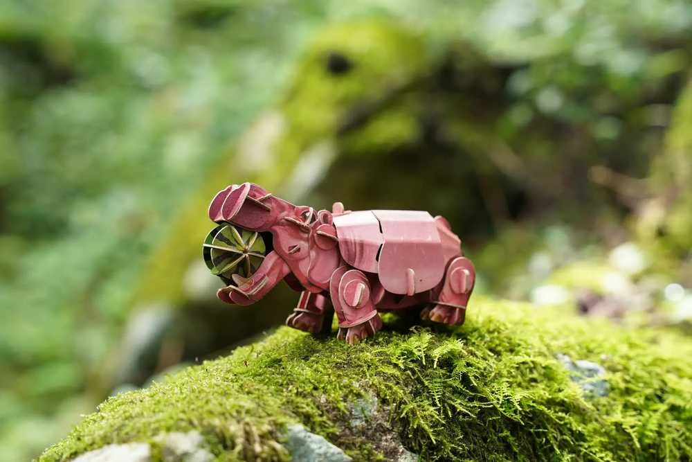 MAKEBUG 3D popierinė delionė Begemotas, MB-D-0019