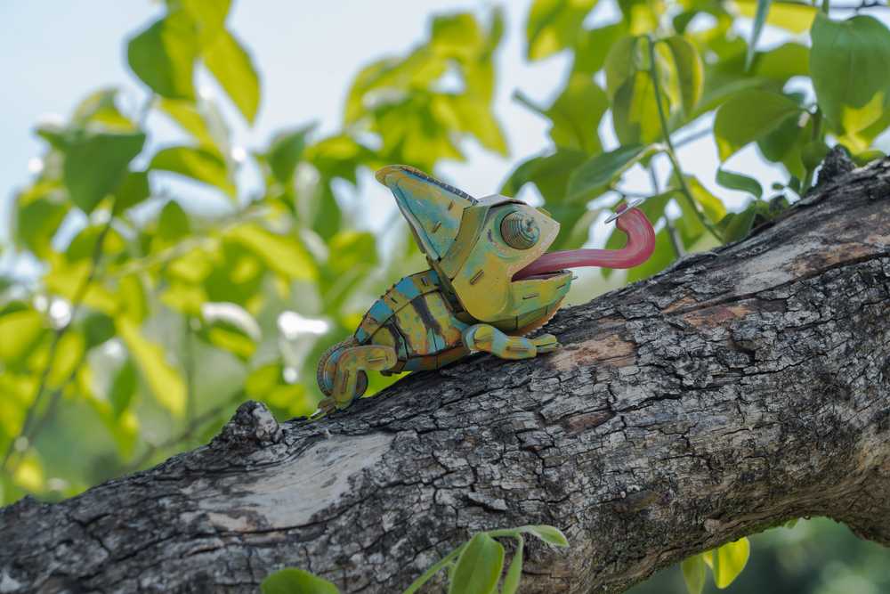 MAKEBUG 3D popierinė delionė Chameleonas, MB-D-0050
