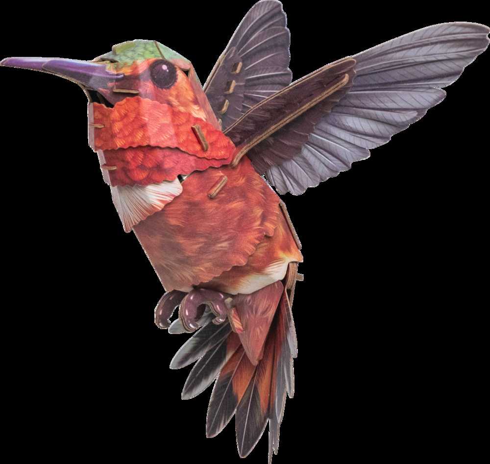 MAKEBUG 3D popierinė delionė Kolibris, MB-D-0058
