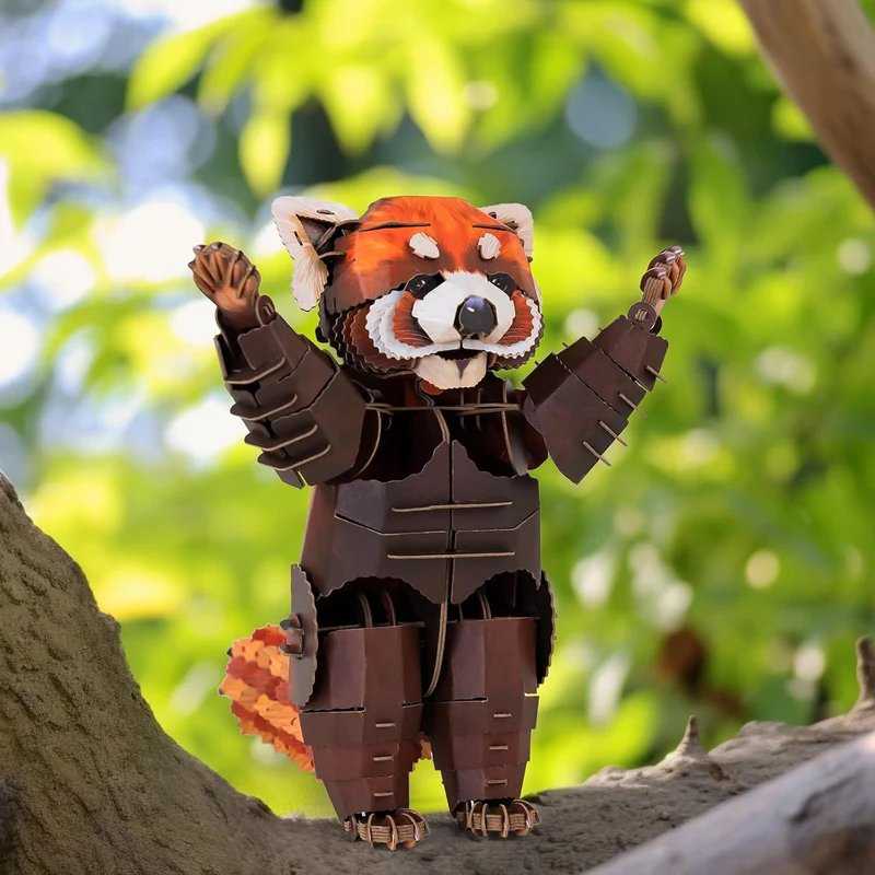MAKEBUG 3D popierinė delionė Mažoji panda, MB-B-0013