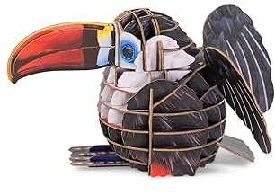 MAKEBUG 3D popierinė delionė Raudonsnapis tukanas, MB-D-0007