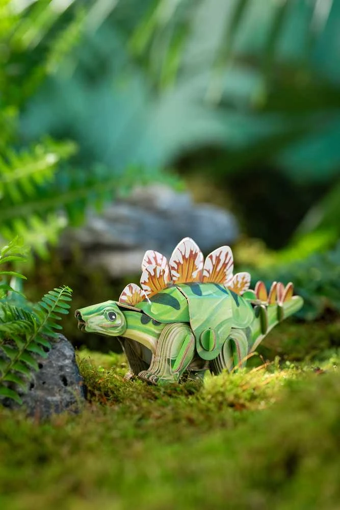 MAKEBUG 3D popierinė delionė Stegozauras, MB-D-0038