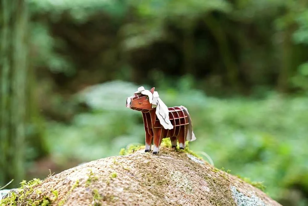 MAKEBUG 3D popierinė delionė Švarcvaldo arklys, MB-D-0012