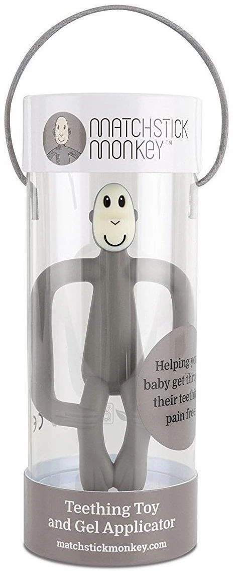 MATCHSTICK MONKEY kramtukas, pilkas, 3 mėn+, MM-T-001