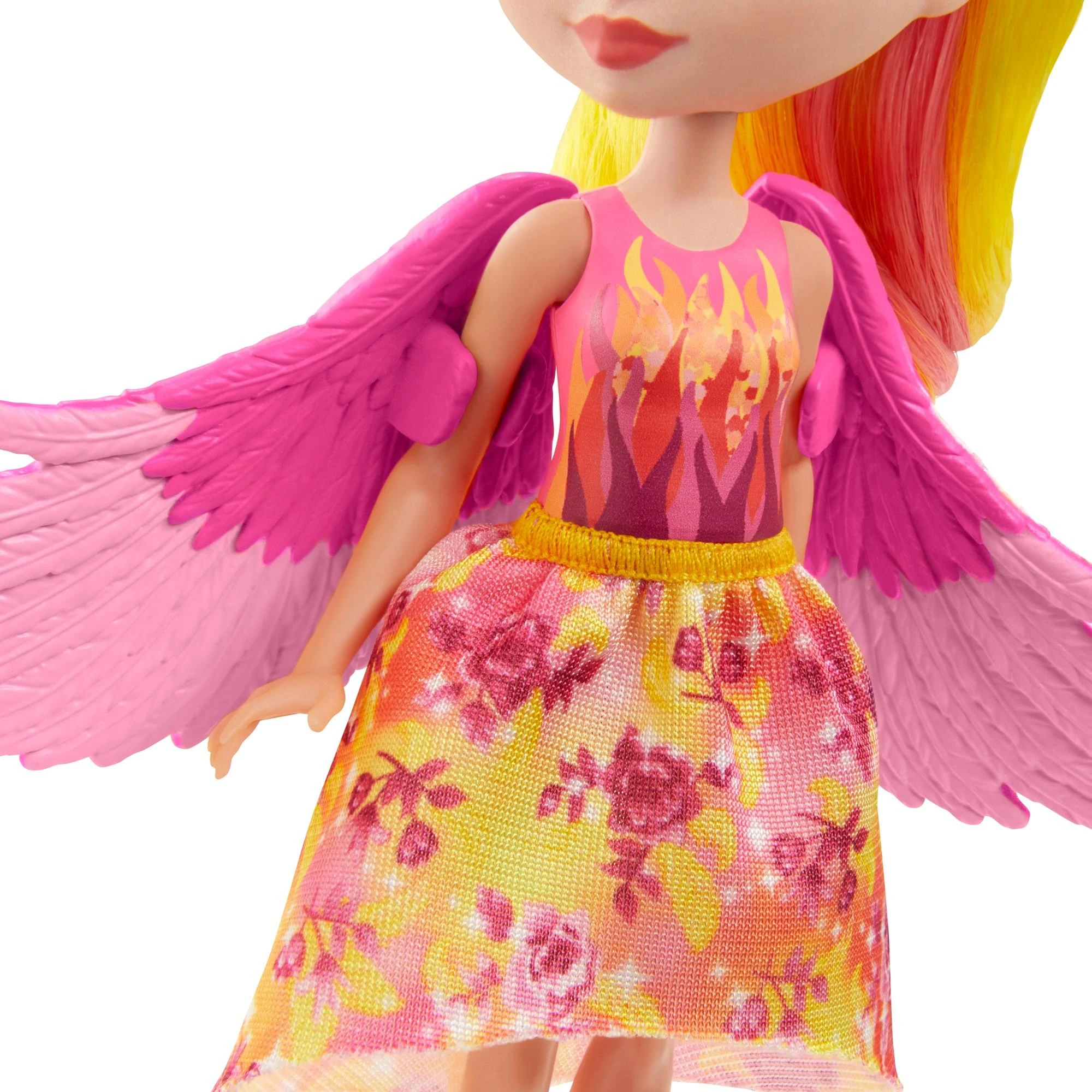 Enchantimals herojė feniksė Falonė su gyvūnėliu