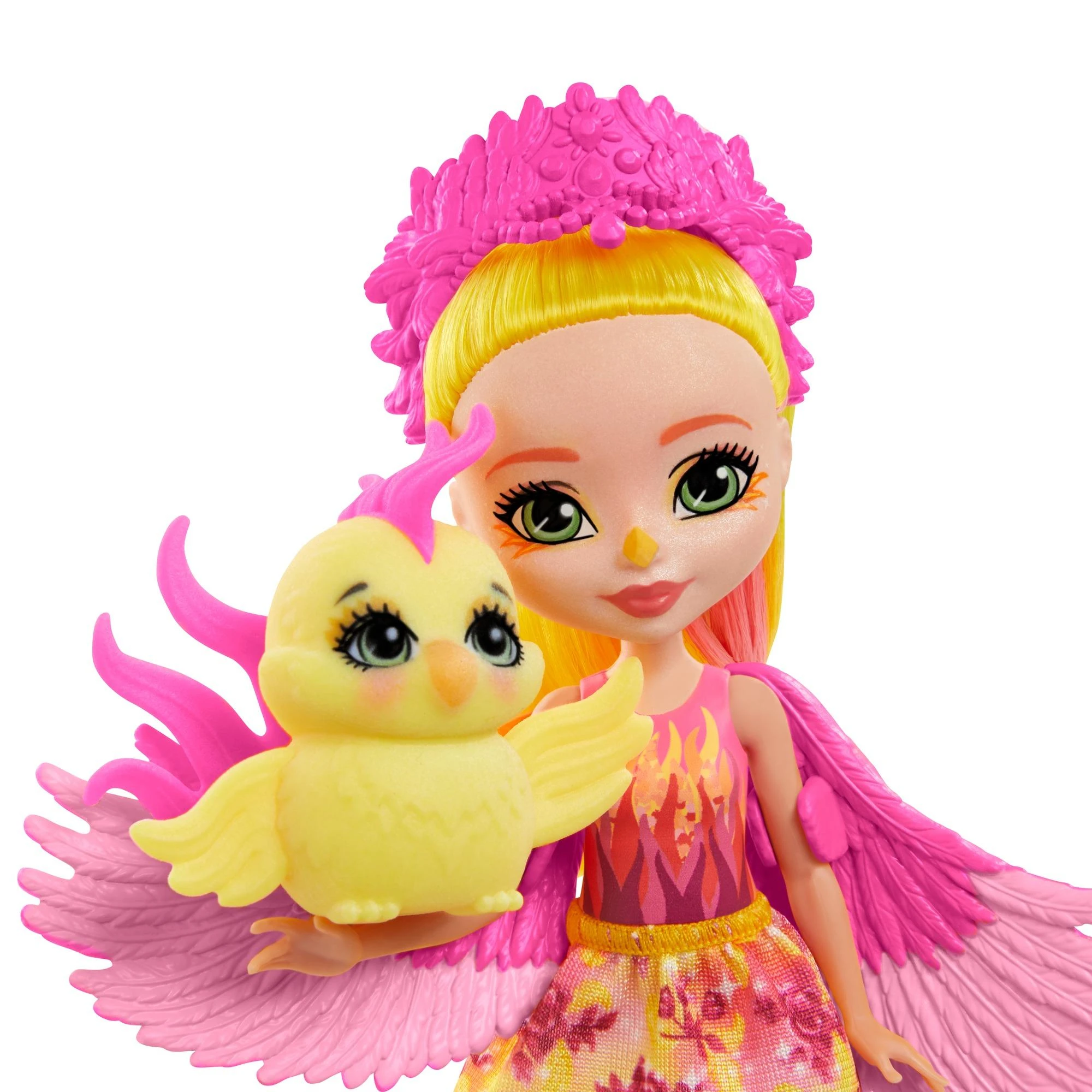Enchantimals herojė feniksė Falonė su gyvūnėliu