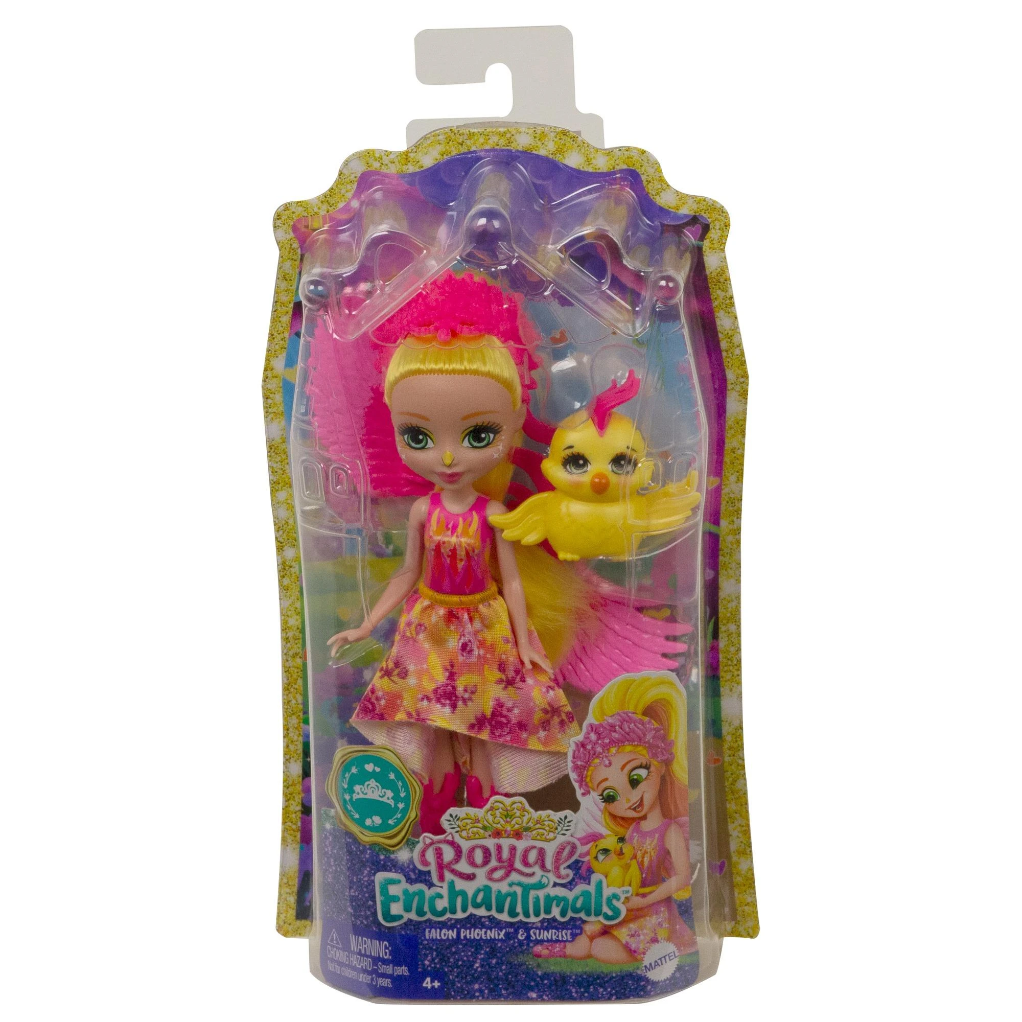 Enchantimals herojė feniksė Falonė su gyvūnėliu