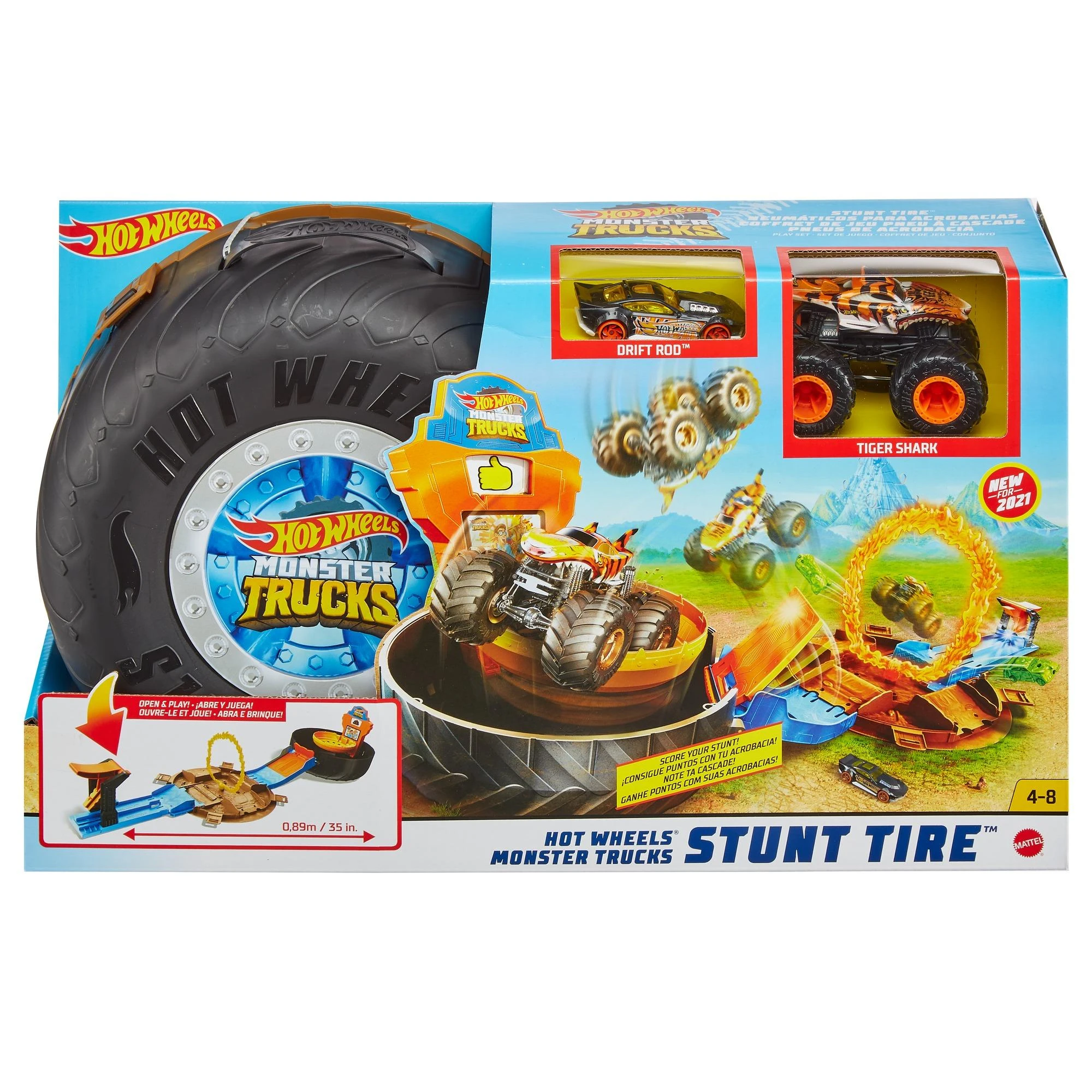 Mattel Hot Wheels triukų rinkinys „Padanga džipams“