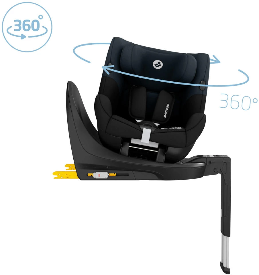 MAXI-COSI automobilė kėdutė Mica 360 S 61-105 cm, Tonal juodas, 8551104110