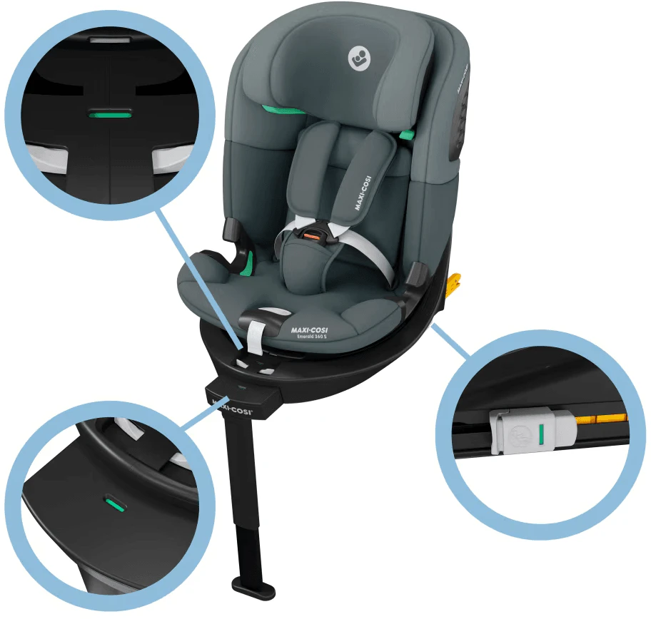 MAXI COSI automobilinė kėdutė EMERALD 360 S, 0-12 m., Tonal Graphite, 8620106110