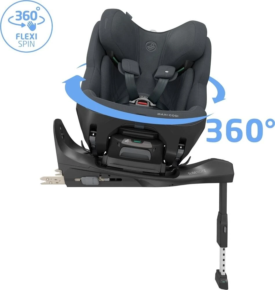 MAXI COSI automobilinė kėdutė PEARL XL SLIDE PRO, Authentic Graphite, 61-150 cm., 8623251110