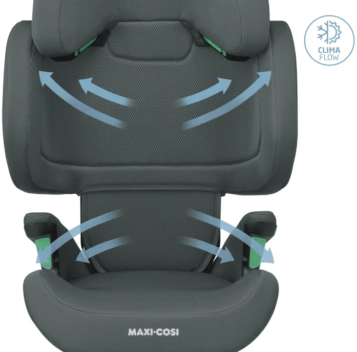 MAXI COSI automobilinė kėdutė RodiFix R i-Size, Authentic Graphite, 8760550110