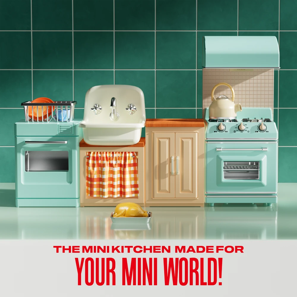 MINIBRANDS MINI BRANDS miniatiūrų rinkinys Magic Cook Kitchen, 77858