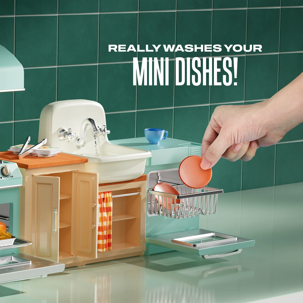 MINIBRANDS MINI BRANDS miniatiūrų rinkinys Magic Cook Kitchen, 77858