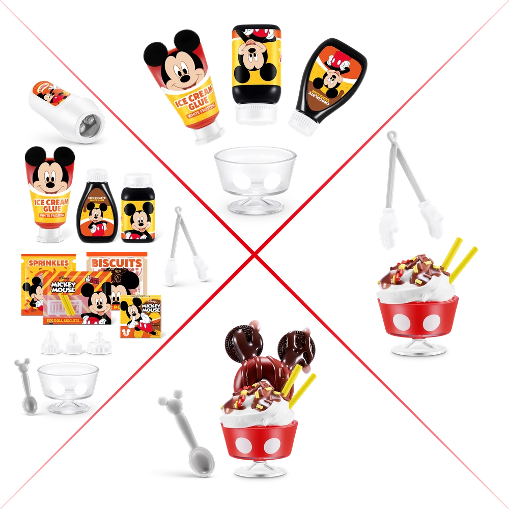 MINIBRANDS MINI BRANDS Disney miniatiūrų rinkinys Snacks Create, 77708GQ1