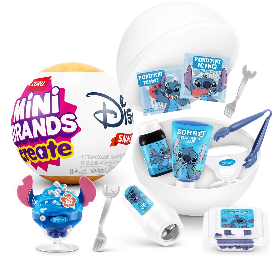 MINIBRANDS MINI BRANDS Disney miniatiūrų rinkinys Snacks Create, 77708GQ1