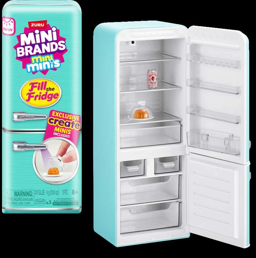MINIBRANDS MINI BRANDS funkcionalus šaldytuvas Fill the Šaldytuvas, asort., 77673TQ1
