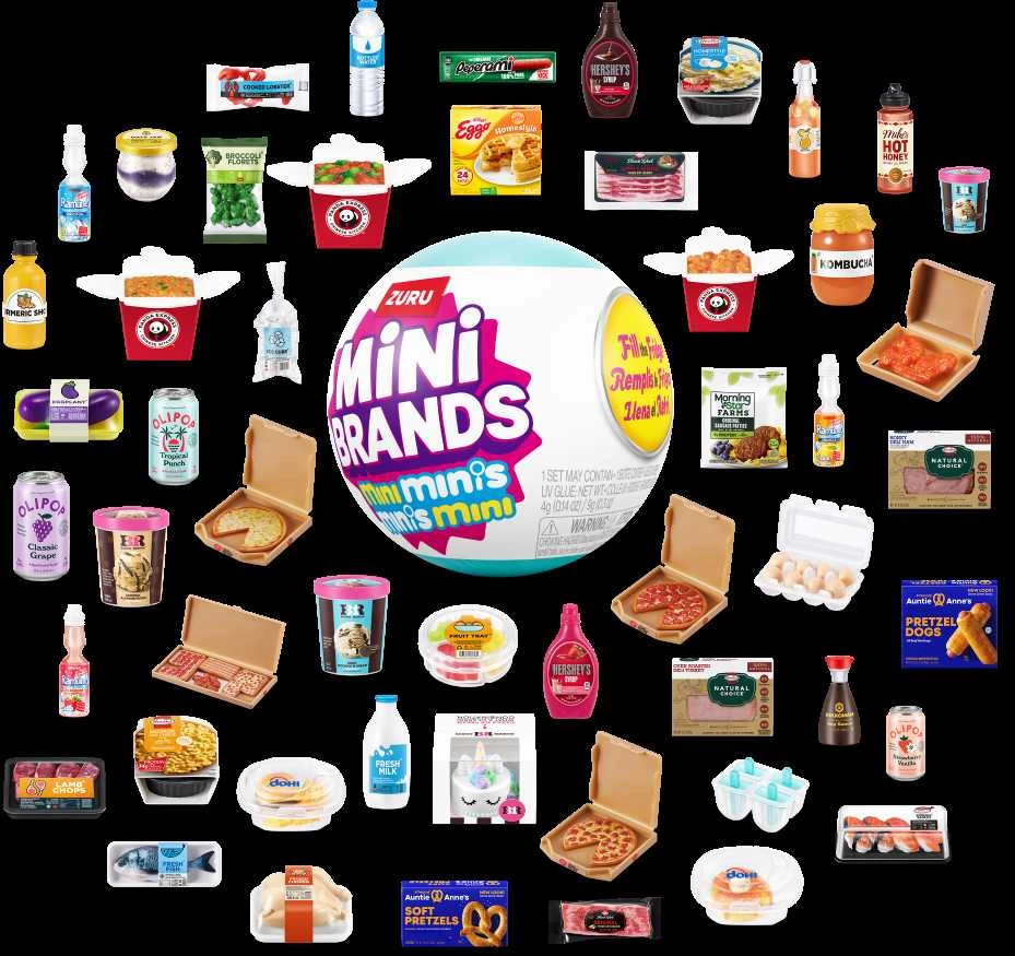 MINIBRANDS MINI BRANDS miniatiūrų rinkinys Fill the Šaldytuvas, asort., 77711GQ2