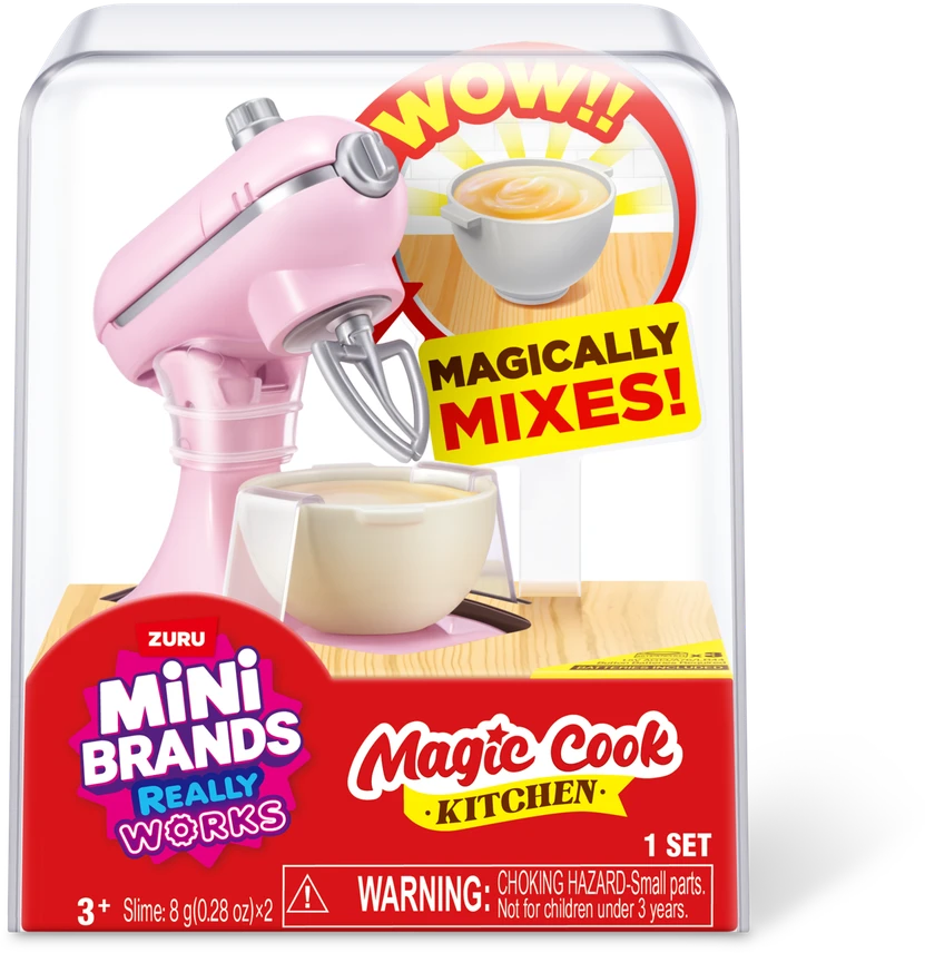 MINIBRANDS MINI BRANDS miniatiūrų rinkinys Magic Cook Kitchen, 1 serija, asort., 77789UQ1