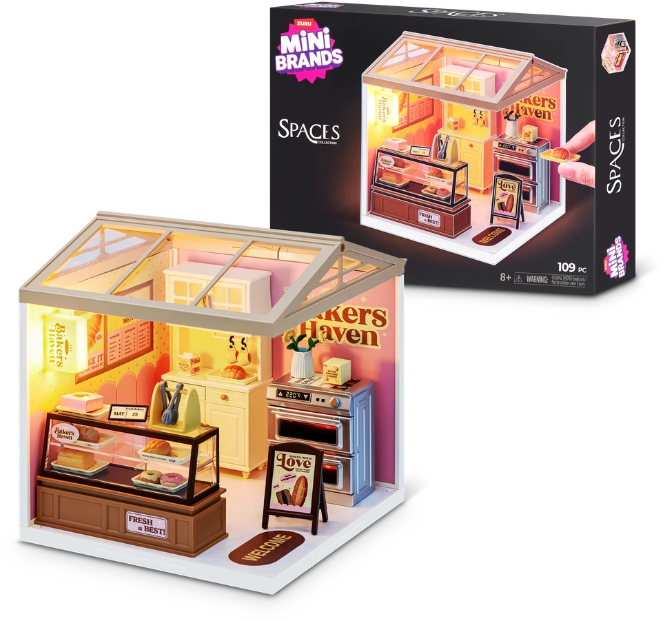 MINIBRANDS MINI BRANDS miniatiūrų rinkinys Spaces Mixed, 77860