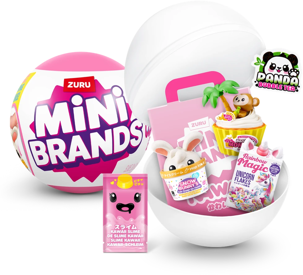 MINIBRANDS MINI BRANDS miniatiūrų rinkinys Kawaii Kitchen, 1 serija, asort., 77843GQ1