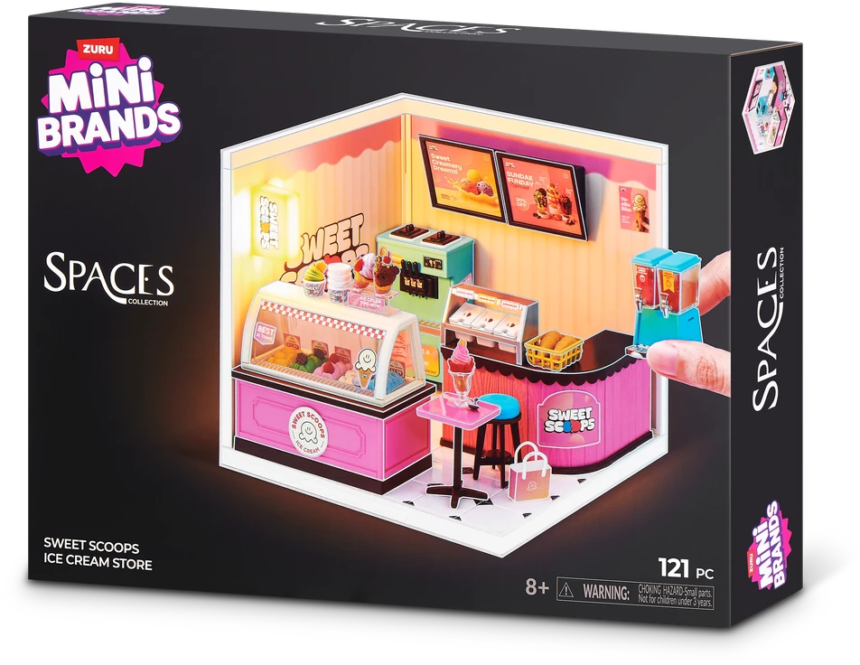 MINIBRANDS MINI BRANDS miniatiūrų rinkinys Spaces Mixed, 77860