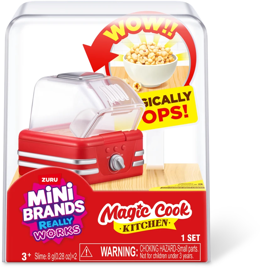 MINIBRANDS MINI BRANDS miniatiūrų rinkinys Magic Cook Kitchen, 1 serija, asort., 77789UQ1