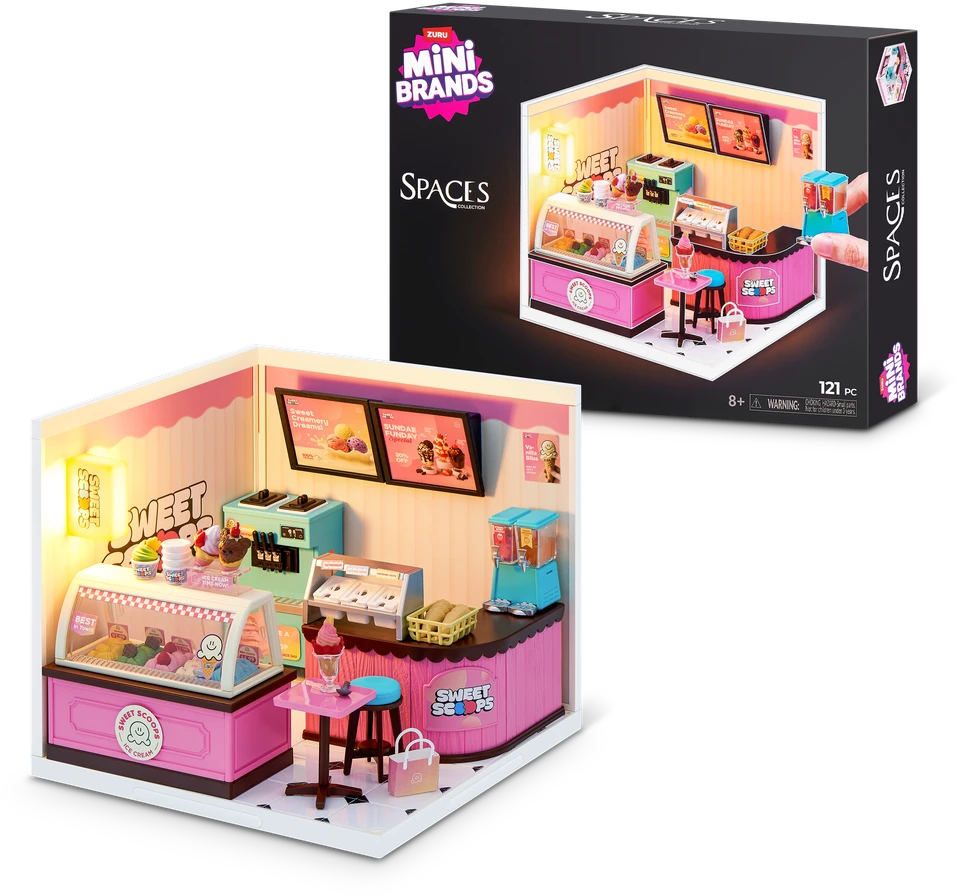 MINIBRANDS MINI BRANDS miniatiūrų rinkinys Spaces Mixed, 77860