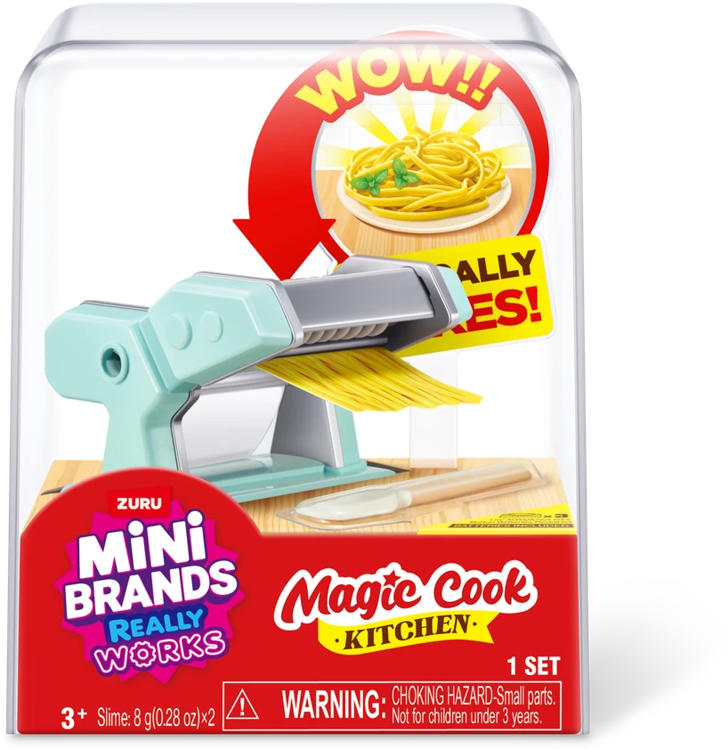 MINIBRANDS MINI BRANDS miniatiūrų rinkinys Magic Cook Kitchen, 1 serija, asort., 77789UQ1