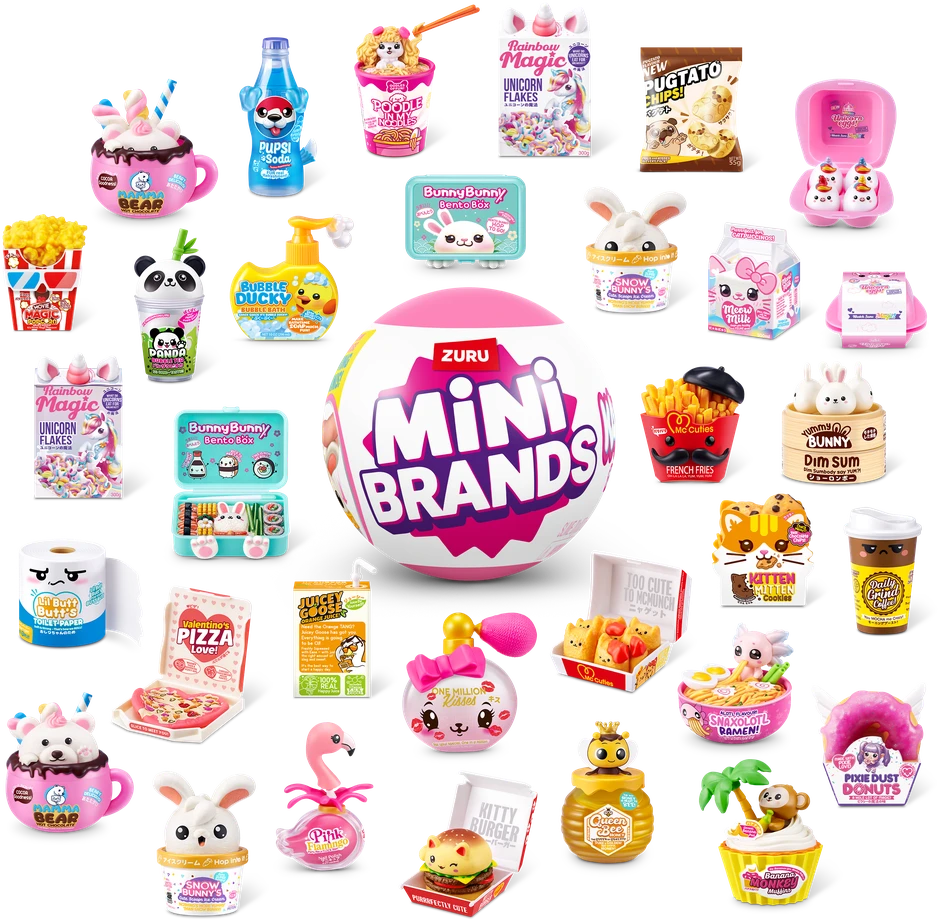 MINIBRANDS MINI BRANDS miniatiūrų rinkinys Kawaii Kitchen, 1 serija, asort., 77843GQ1