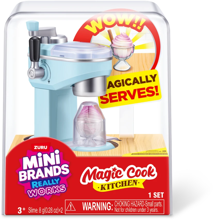 MINIBRANDS MINI BRANDS miniatiūrų rinkinys Magic Cook Kitchen, 1 serija, asort., 77789UQ1