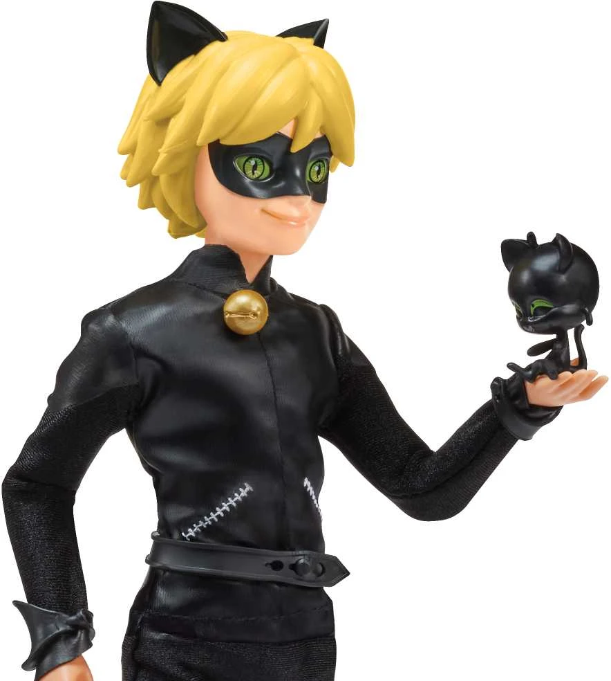 Bandai Lėlė Miraculous Juodas Kot Cat Noir + priedai