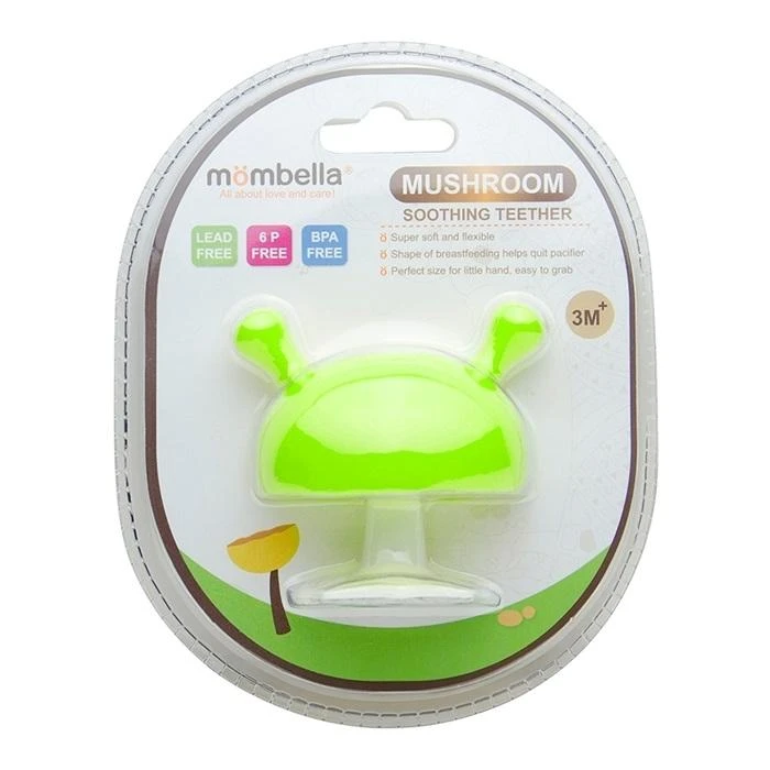 MOMBELLA kramtukas MUSHROOM, žalia, 3 mėn+, P8053