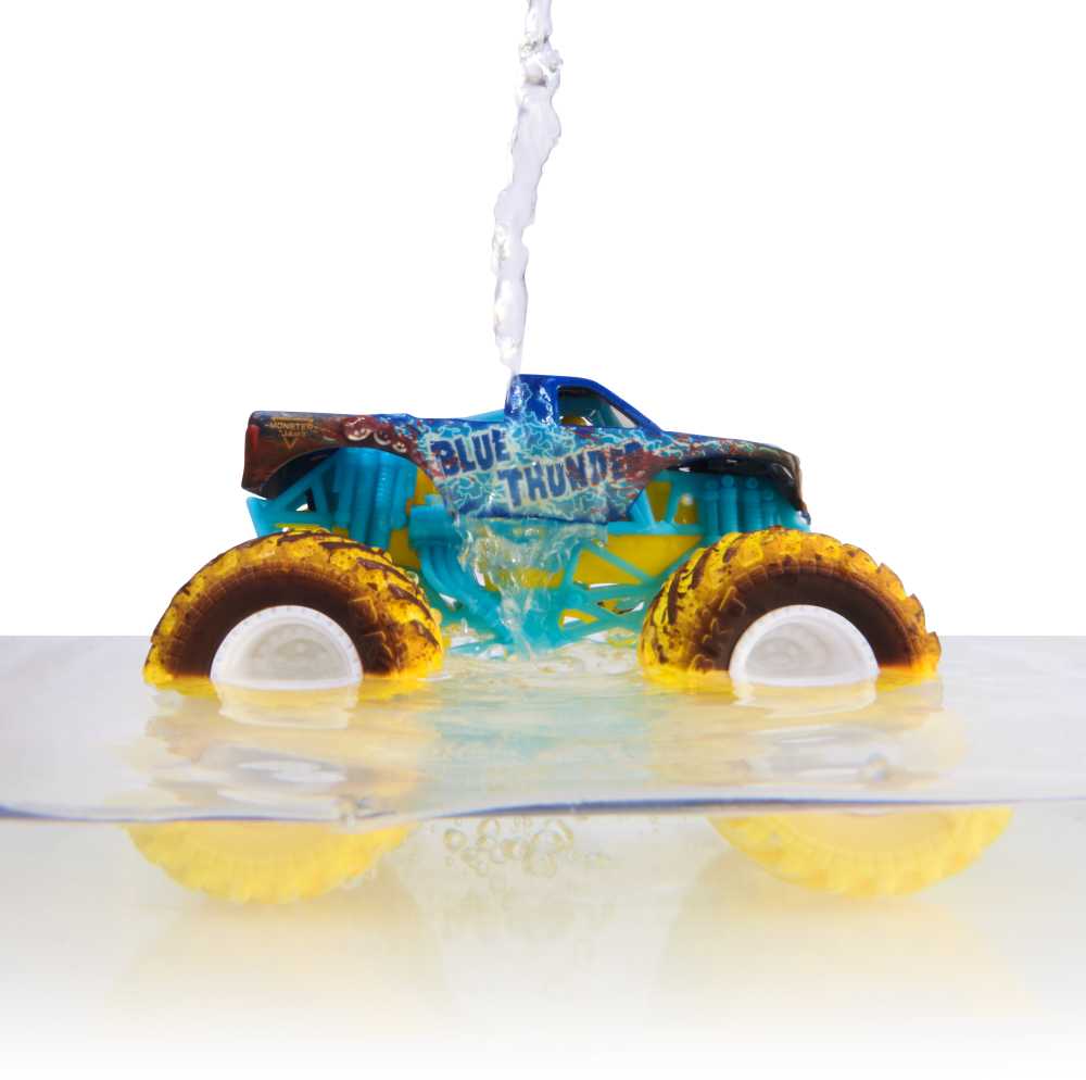 MONSTER JAM 1:64 spalvą keičiantis visureigis Mud Blasters, asort., 6072638