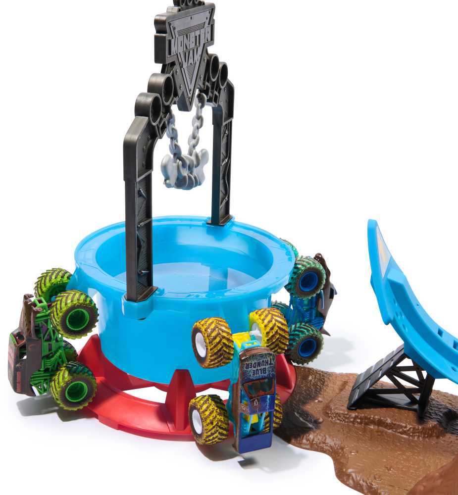 MONSTER JAM 1:64 spalvą keičiantis visureigis Mud Blasters, asort., 6072638
