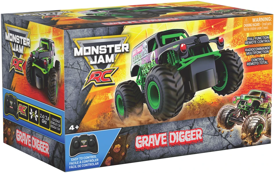 MONSTER JAM RC 1:24 visureigis Grave Digger, 6076630