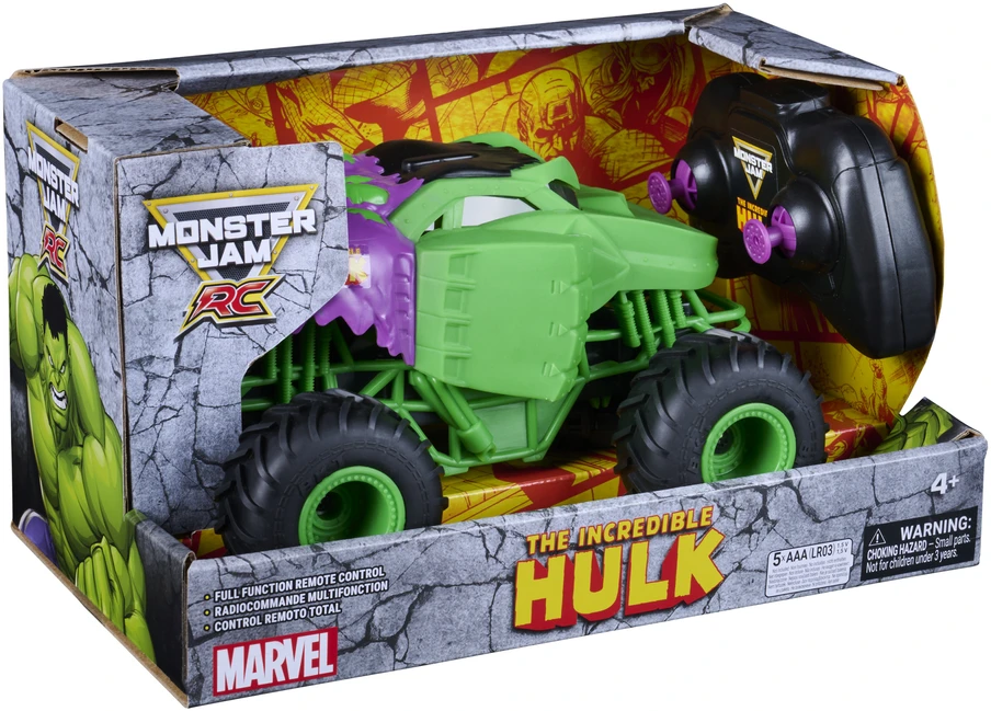 MONSTER JAM RC 1:24 visureigis Marvel Hulk, 6076629