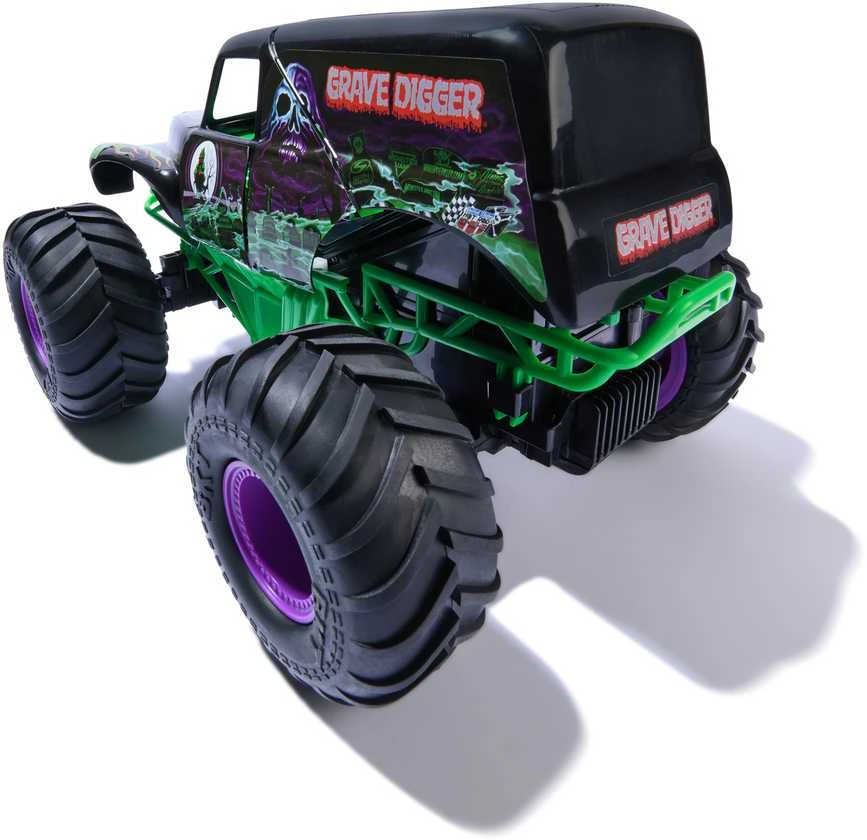 Nuotoliniu būdu valdomas visureigis MONSTER JAM RC Smash & Bash Grave Digger