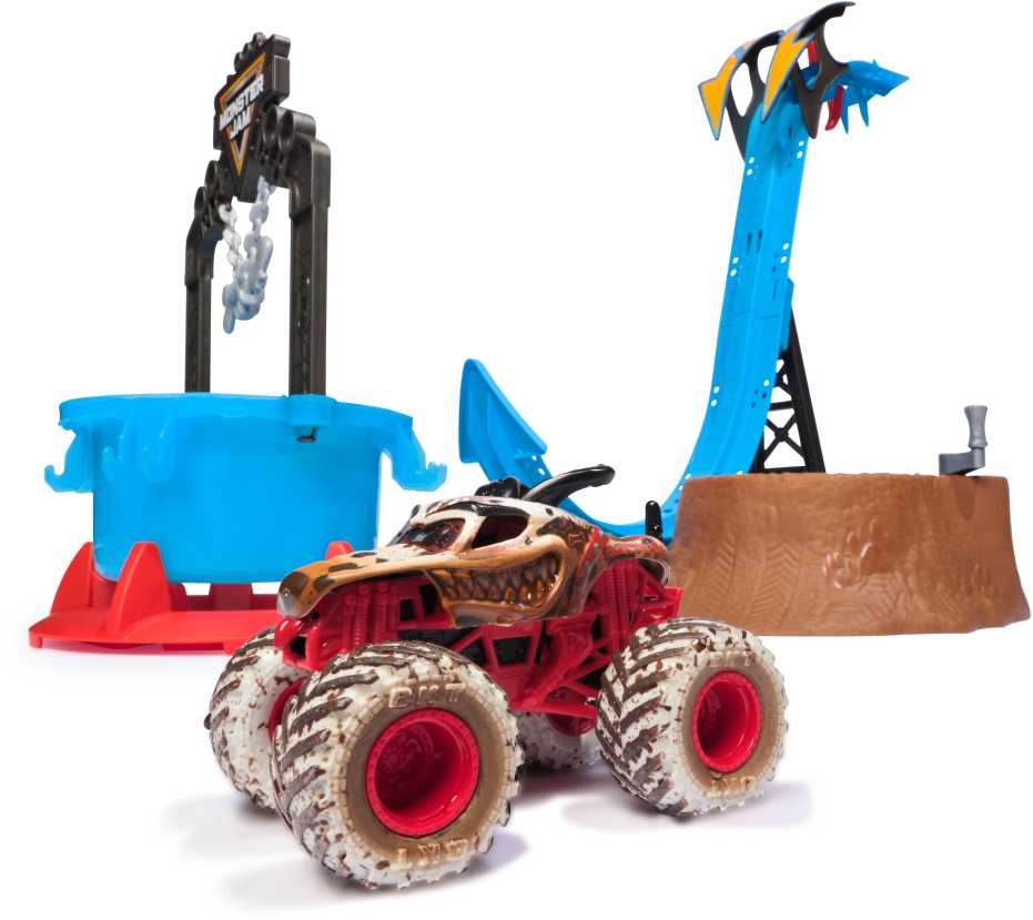 MONSTER JAM transporto priemonių plovykla Truck Wash Playset, 6072014