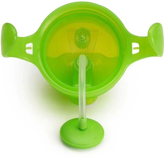 MUNCHKIN 207 ml gertuvė su šiaudeliu TIP&SIP STRAW, violetine, 6+ mėn.