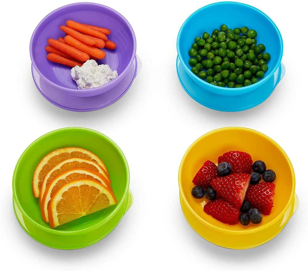 MUNCHKIN dubenėlių su dangteliais rinkinys ir du šaukšteliai LOVE A BOWL