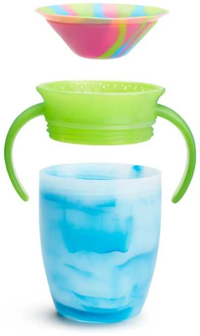 MUNCHKIN neišsiliejanti gertuvė, Miracle Tie Dye, Mixed Case, Tropical, 6 mėn.+, 207 ml, assort., 90317