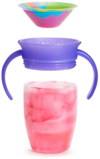MUNCHKIN neišsiliejanti gertuvė, Miracle Tie Dye, Mixed Case, Tropical, 6 mėn.+, 207 ml, assort., 90317