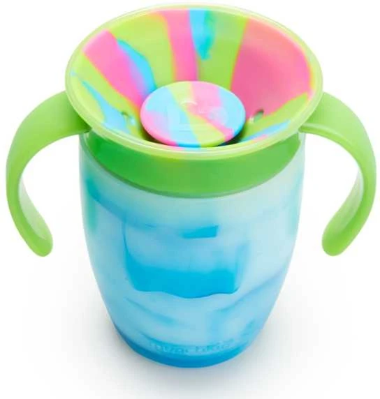 MUNCHKIN neišsiliejanti gertuvė, Miracle Tie Dye, Mixed Case, Tropical, 6 mėn.+, 207 ml, assort., 90317