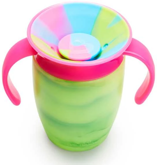 MUNCHKIN neišsiliejanti gertuvė, Miracle Tie Dye, Mixed Case, Tropical, 6 mėn.+, 207 ml, assort., 90317