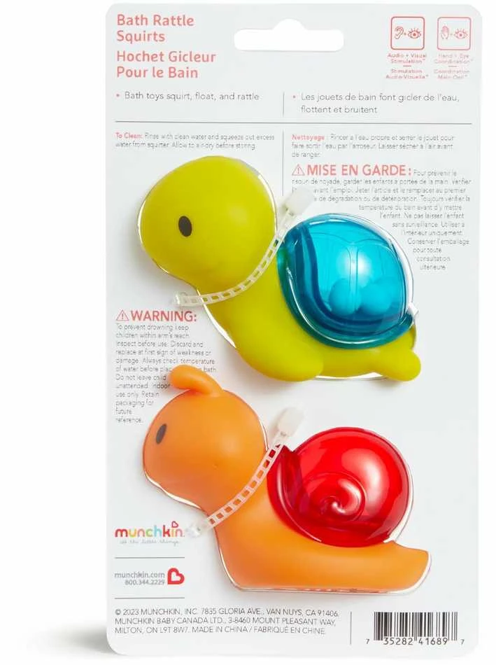 MUNCHKIN vonios žaislas, Bath Rattle Squirts, 9 mėn.+, 2 vnt., 90322