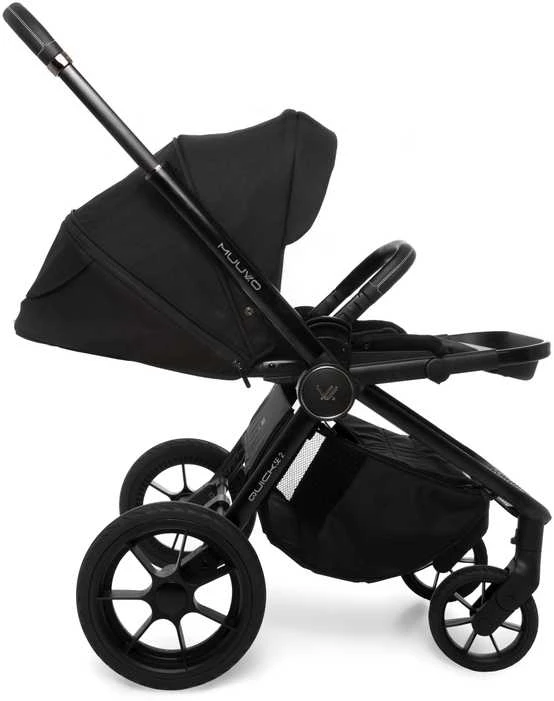 MUUVO Quick SE 2 universalus vežimėlis Chromium Juodas 2in1 SET MQ.SE2.0-W2W1-CHROMIUM BL