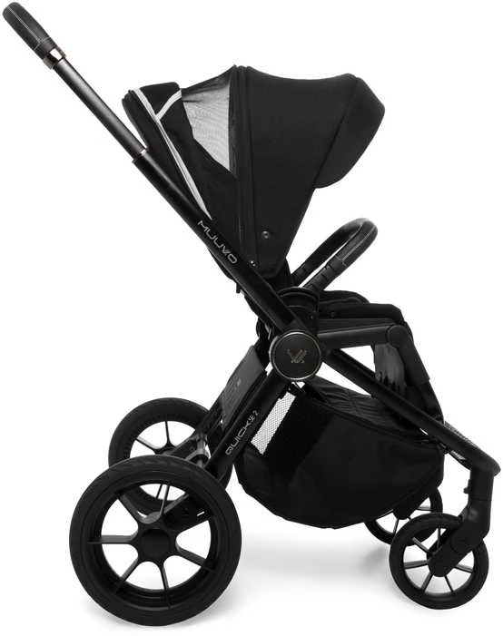 MUUVO Quick SE 2 universalus vežimėlis Chromium Juodas 2in1 SET MQ.SE2.0-W2W1-CHROMIUM BL