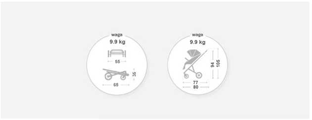 MUUVO sportinis vežimėlis GO, MGO-W--BLACK | spalva: juoda
