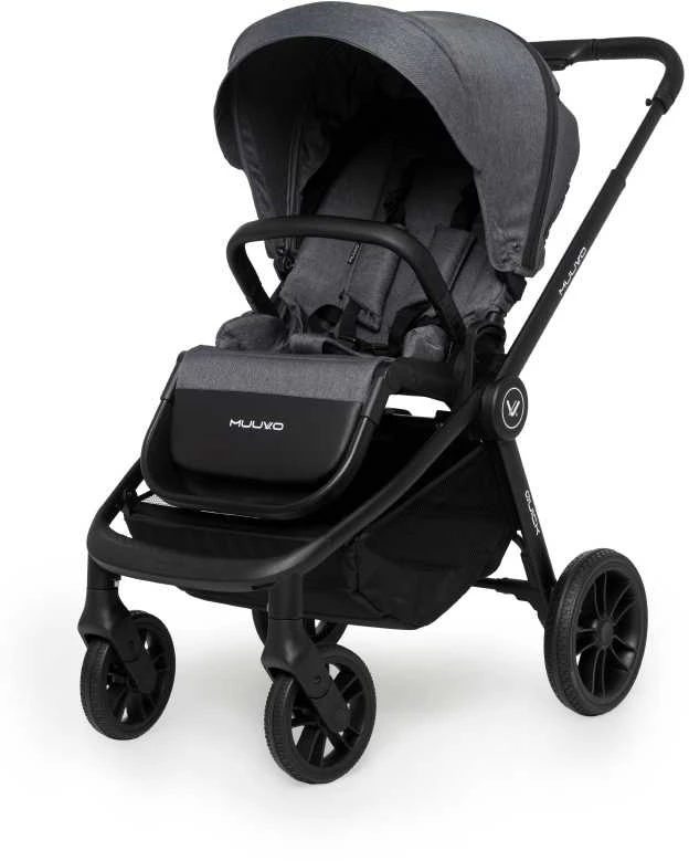 Muuvo universalus vežimėlis Quick 2in1 Quick Carbon Graphite, pilkos spalvos